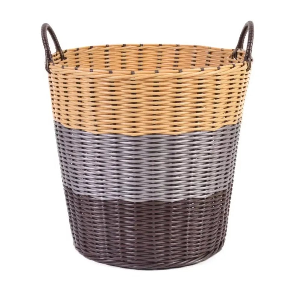 Collapsible Laundry Basket 22 x 24 x 18 cm, Small Washing Basket in Rattan Style – image 10