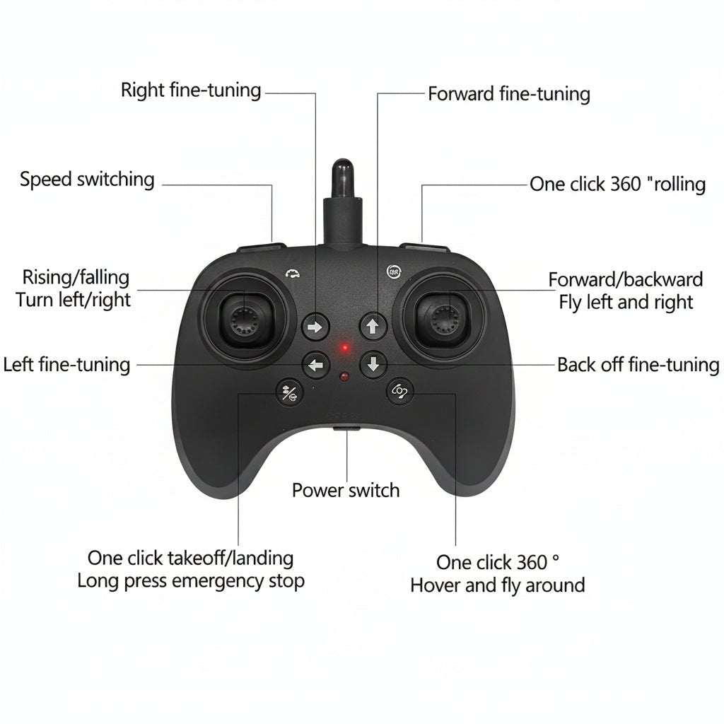 RC Fighter Jet with Gyro, Remote Control Plane for Beginners, RC Airplane with 2.4 GHz Remote and USB Charging_03