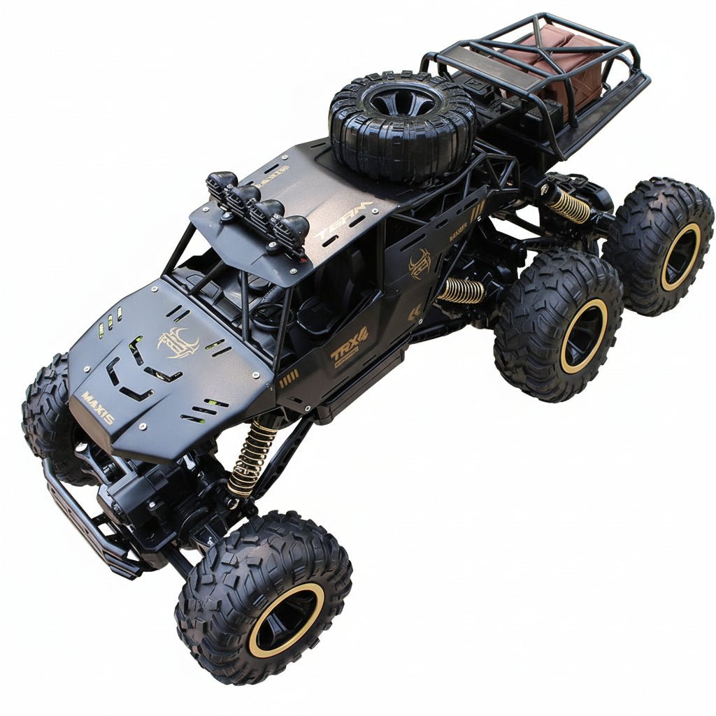 Remote Control Monster Truck with LED Lights, Off Road RC Car, Radio Controlled Car with Six Driven Wheels_02