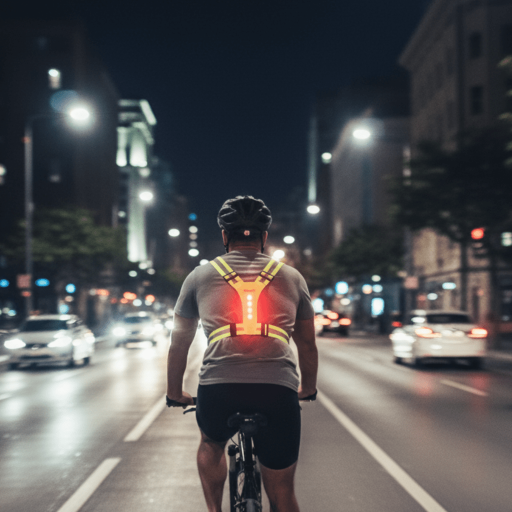 Running Vest with Lights, Reflective Running Gilet for Cycling and Walking