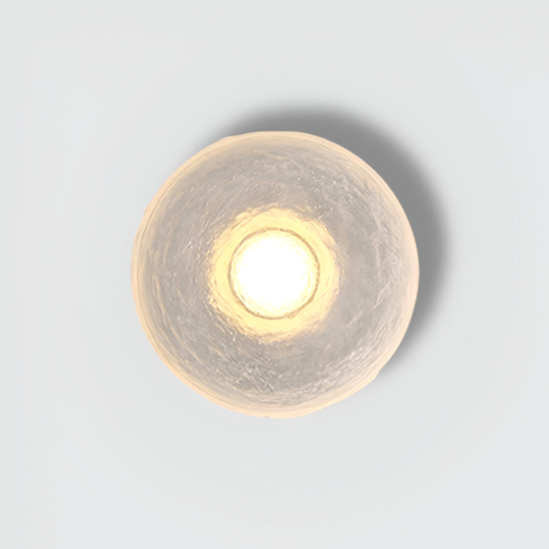 ResinGlow | Modern Sleek Round Wall Sconce LED Light for Ambient Lighting 0