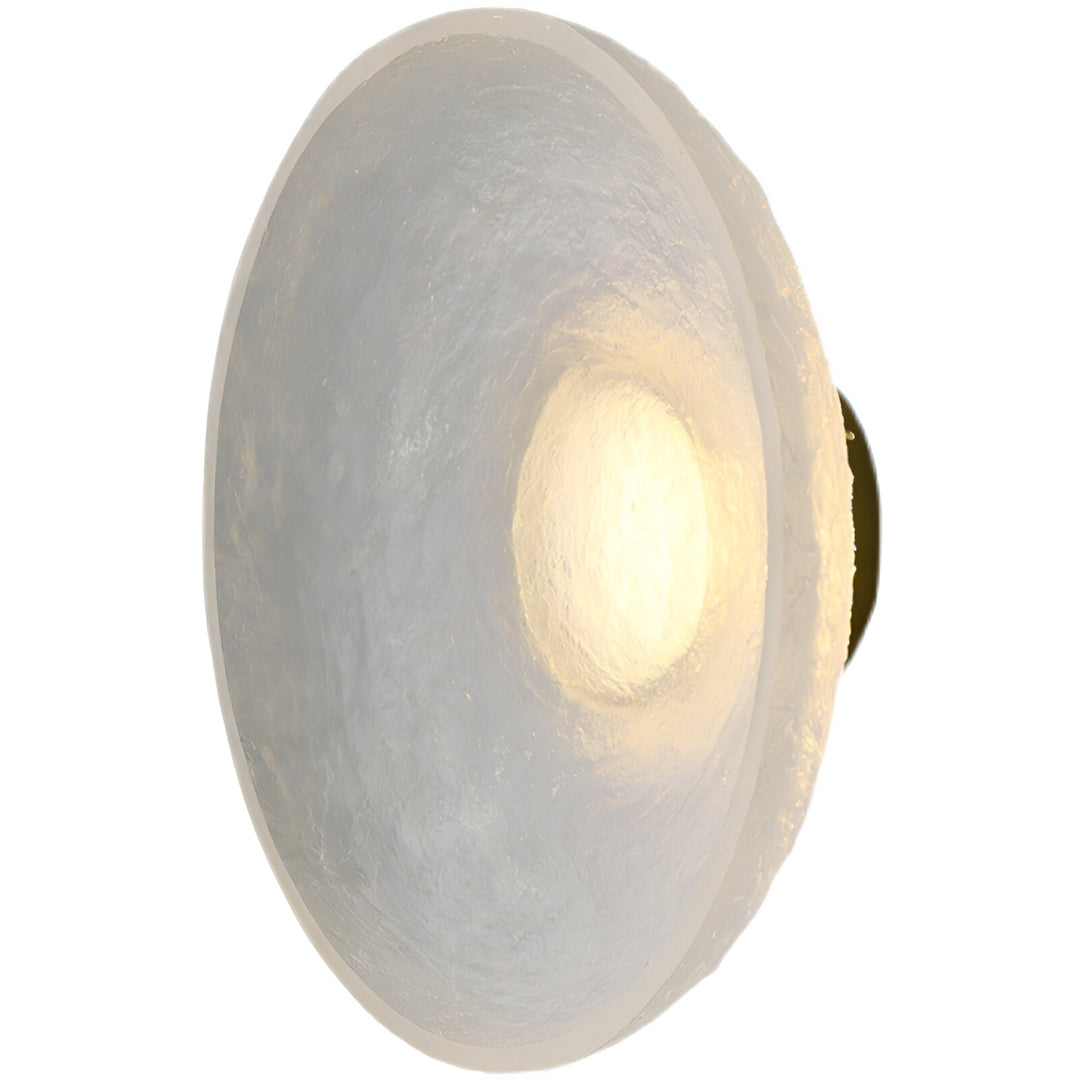 ResinGlow | Modern Sleek Round Wall Sconce LED Light for Ambient Lighting 1