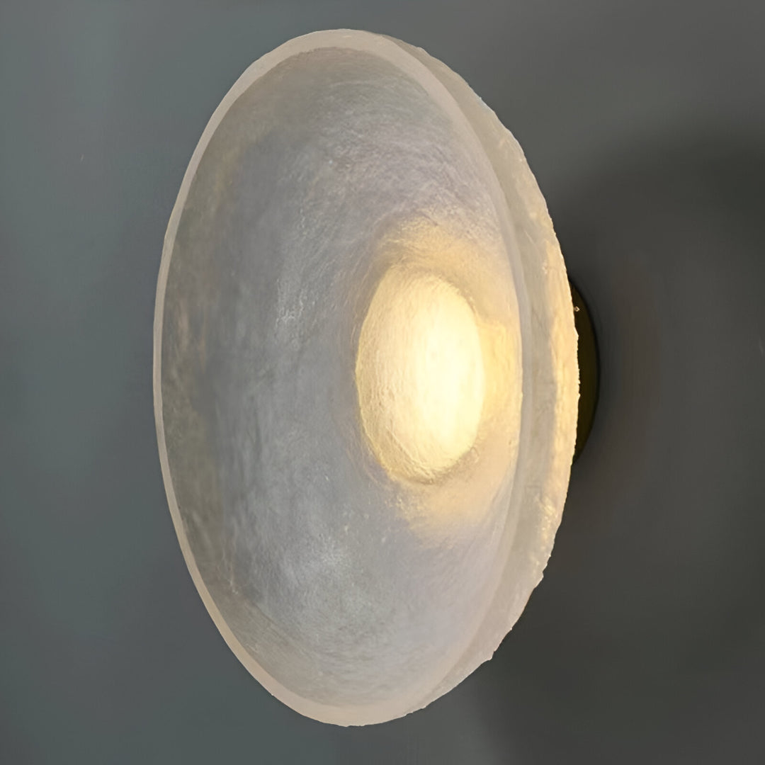 ResinGlow | Modern Sleek Round Wall Sconce LED Light for Ambient Lighting 2