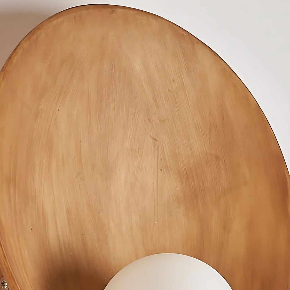 ResinGlow | Stylish Modern Japandi Wall Sconce with Frosted Shade 5
