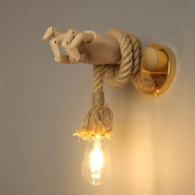 Wall Lights Indoor, Modern Living Room Wall Light, Retro Industrial Wall Sconce Light with Hemp Rope for Dining Room_04