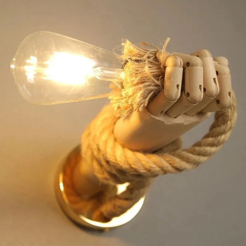 Wall Lights Indoor, Modern Living Room Wall Light, Retro Industrial Wall Sconce Light with Hemp Rope for Dining Room_05