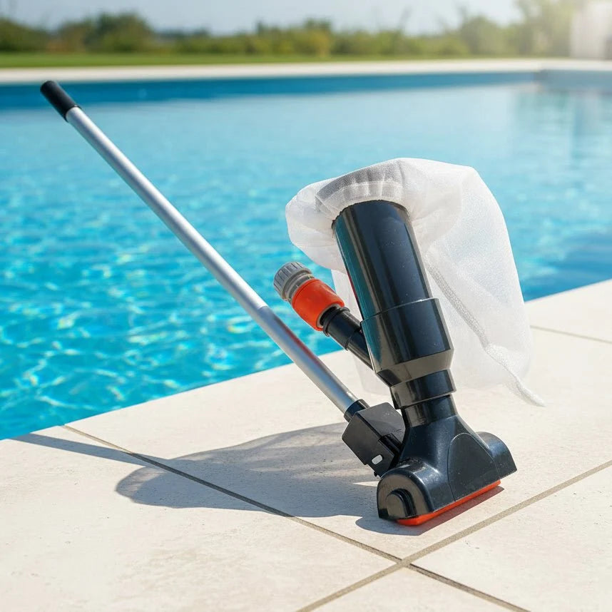 Pool Hoover Head for Floor Cleaning and Surface Skimming, Pool Vacuum Head Fits Most Standard Poles and Hoses