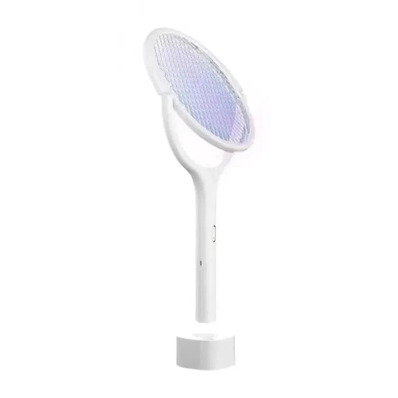 Electric Fly Swatter, Rechargeable Bug Zapper Racket with LED Lamp, Fly Zapper, Fly Killer for Indoor and Outdoor_02