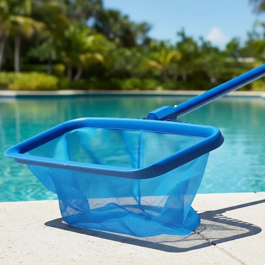 Swimming Pool Skimmer Net for Leaves and Debris, Fine Mesh Pool Net for Insects, Pool Surface Skimmer