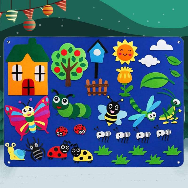 Felt Board 105 x 75 cm, Reusable Felt Stickers – image 14