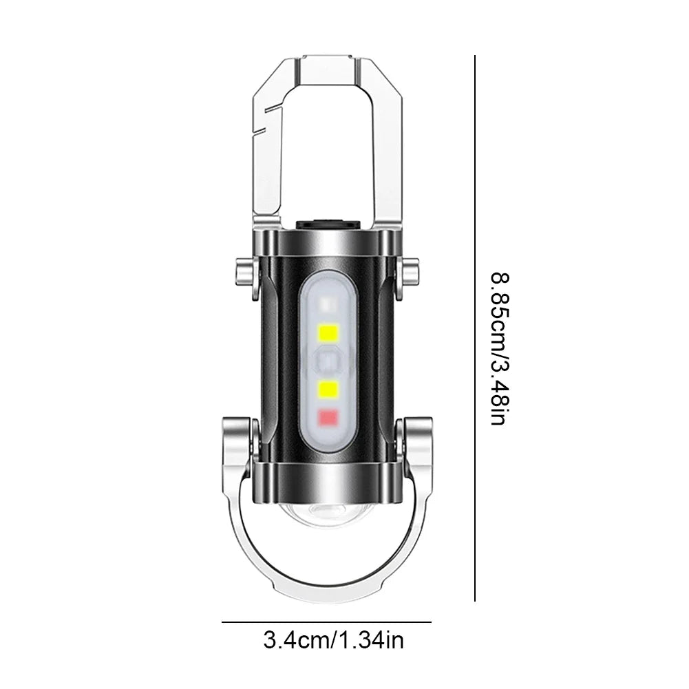 Rechargeable Torch, Mini LED Torch Keyring, Small Torch with Multiple Light Modes, Keychain Flashlight for Pocket_06