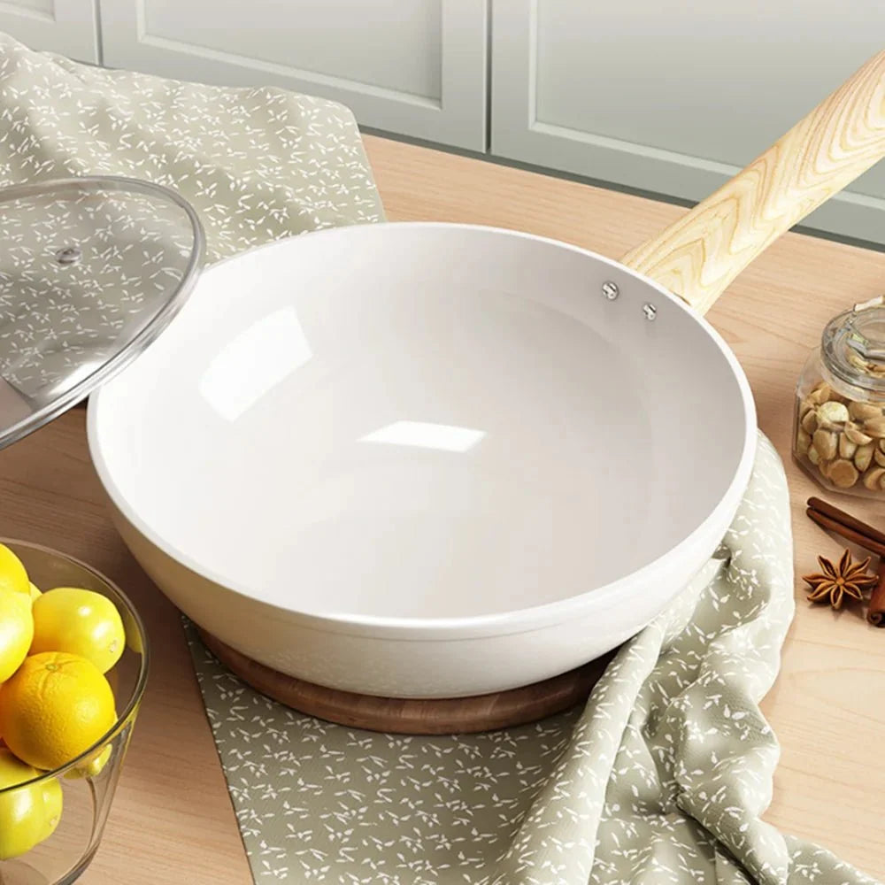 Ceramic Frying Pan 30 cm, Ceramic Pan for Gas and Electric Hobs