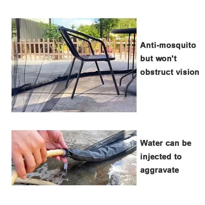 Mosquito Net for Parasols up to 4 m Diameter, Garden Parasol Net in Breathable Polyester – image 5
