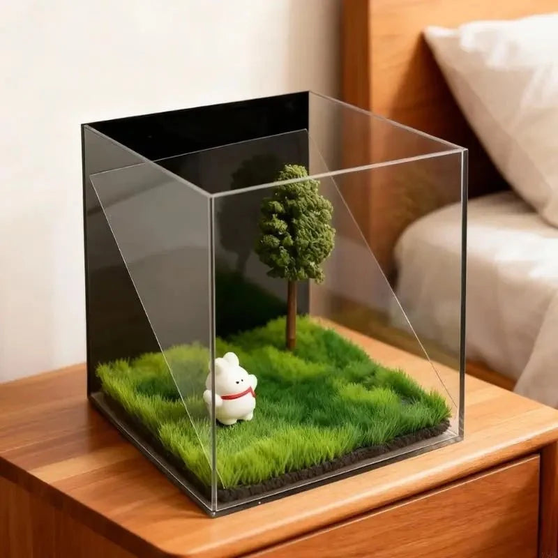 Pet Memory Box, Acrylic Keepsake Box with Holographic Finish, Decorative Storage Box for Pet Memorial Keepsakes_00