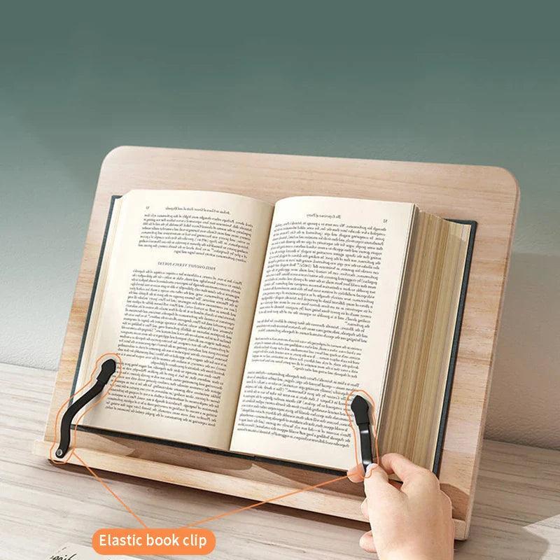 Book Stand for Reading, Wooden Recipe Book Stand – image 5