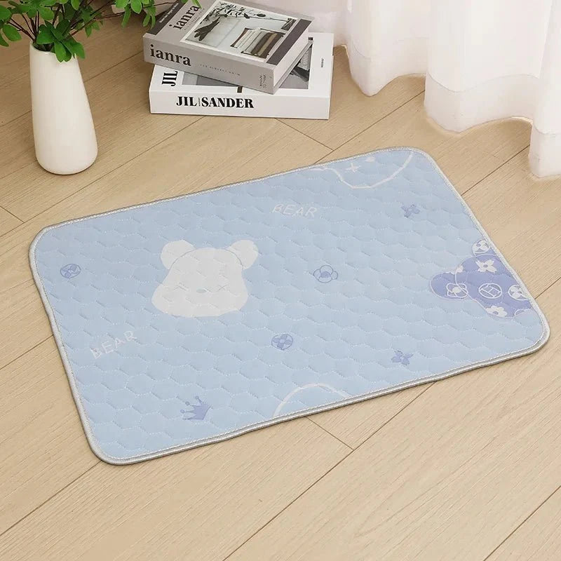 Dog Cooling Mat with Ice Silk Surface, Cooling Pad for Dogs, Padded Cooling Mat for Cats in 6 Sizes_07