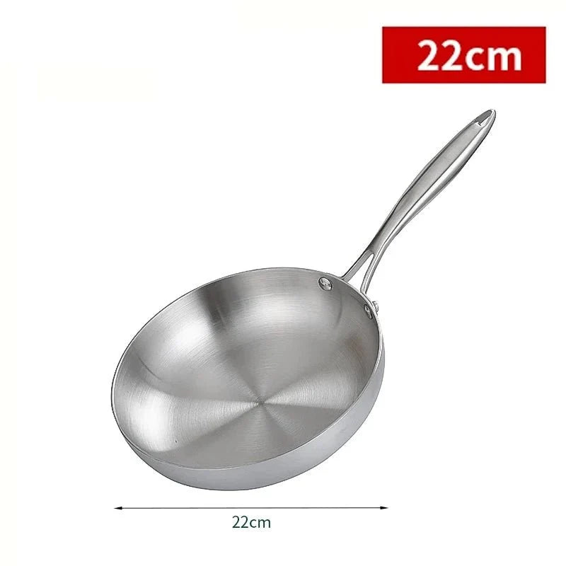 Stainless Steel Frying Pan, 304 Stainless Steel Cookware – image 7