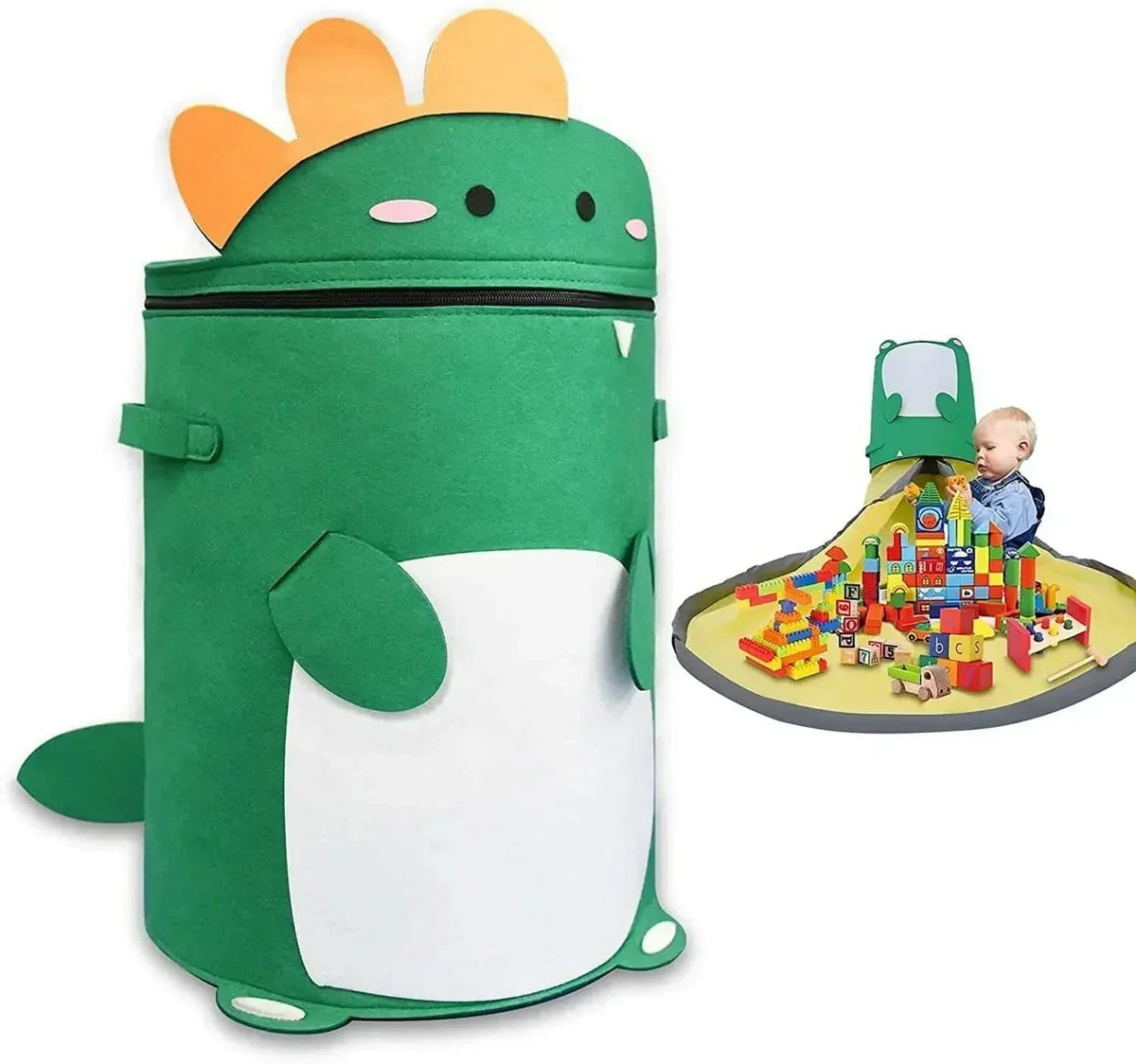 Felt Toy Storage Bag, Dustproof Kids Toy Storage for Nursery – image 8