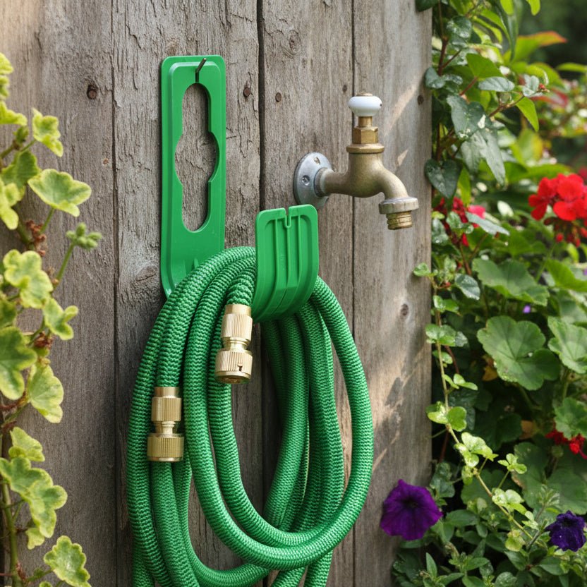 Hose Pipe Holder Wall Mounted, Garden Hose Hanger for Outdoor Storage, Hosepipe Storage Organiser for Garden Storage_00