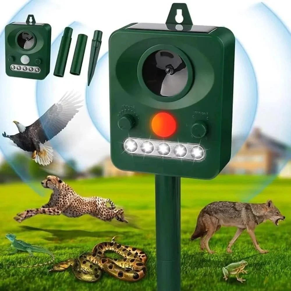 Cat Deterrent for Garden, Ultrasonic Cat and Dog Repeller with Blue LED Light, Cat Repellent for Indoor and Outdoor Use_09