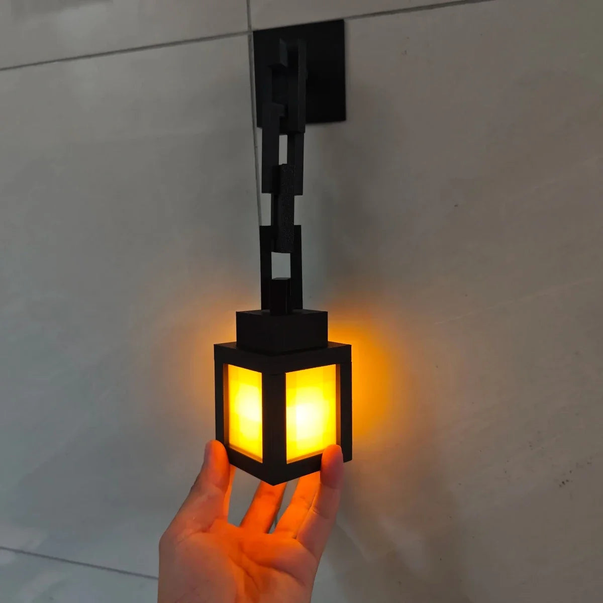Rechargeable Night Light, Pixel LED Night Light for Bedroom and Desk, Nightstand Lamp, Mood Lighting for Game Room_11