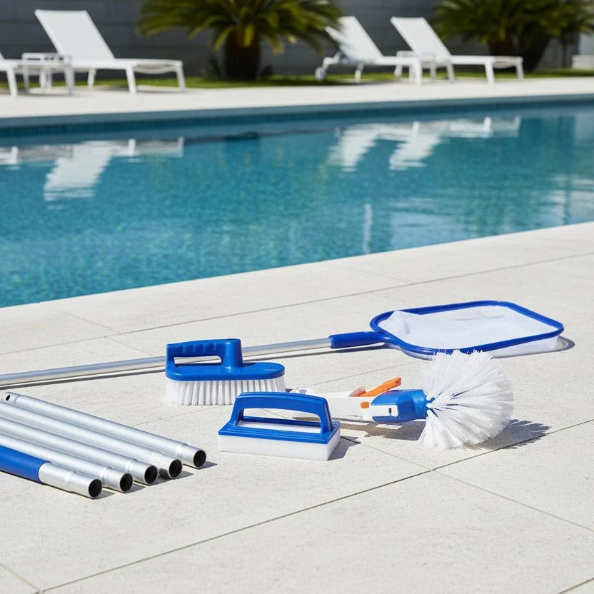 Swimming Pool Pole in Aluminium with Durable Cleaning Attachments – image 4