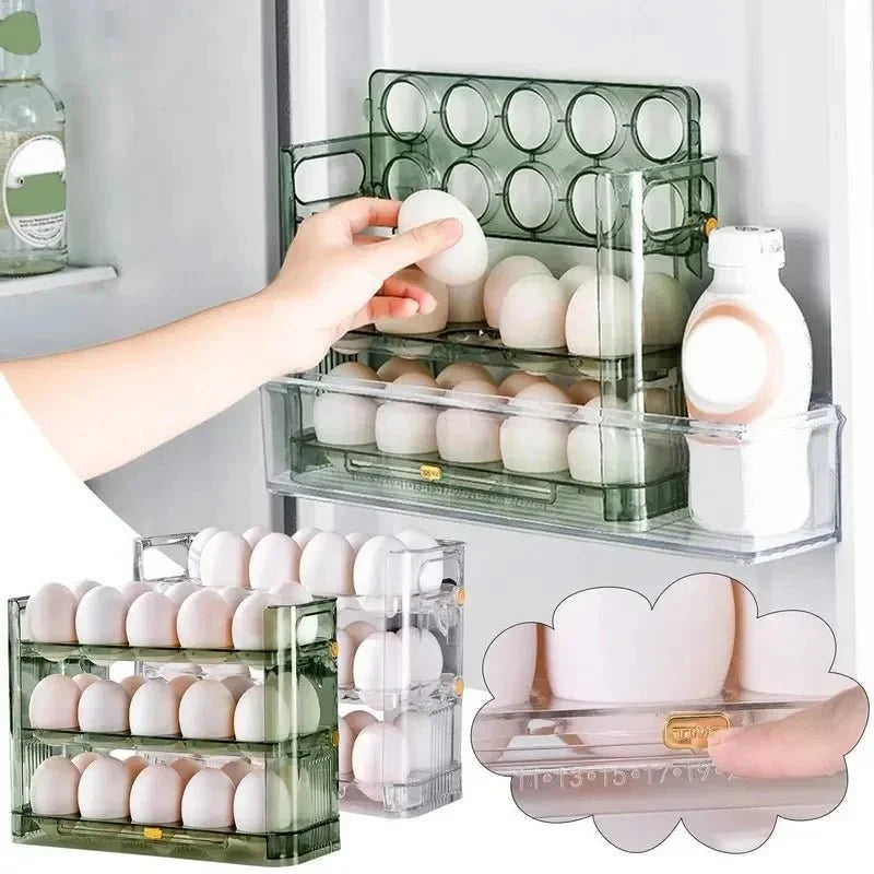 Egg Holder with Side Door, Egg Box for Fridge – image 8