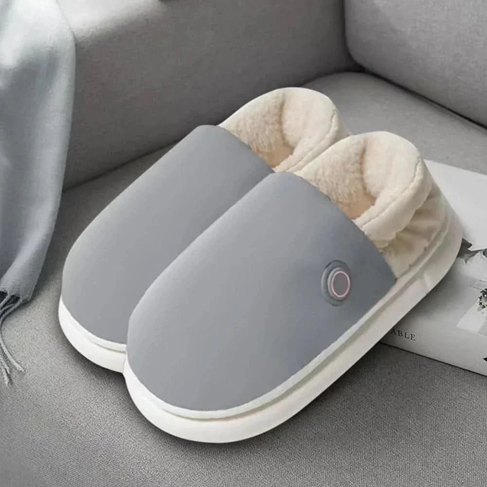 Electrically Heated Slippers with 3 Heat Settings, Electric Foot Warmers