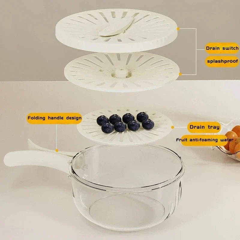 Small Colander for Berries, Berry Bowl Draining Basket for Fruit and Vegetables – image 8