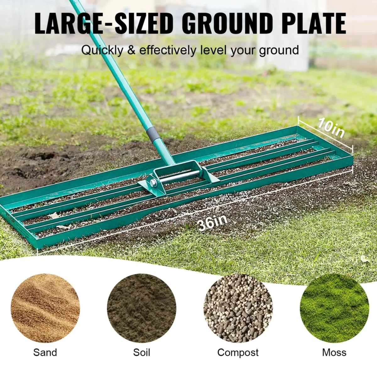 Garden Rake, Lawn Leveller