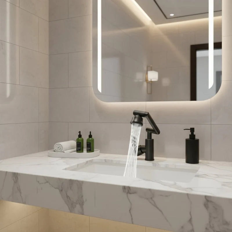 Kitchen Taps with 360 Rotating Robotic Arm, Kitchen Mixer Tap with Bubble and Shower Spray, Bathroom Tap, Basin Tap