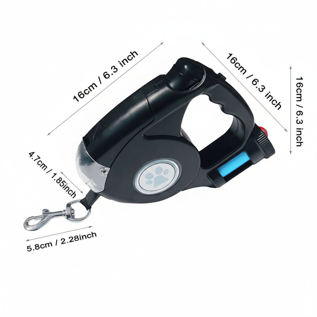 Extendable Dog Lead with LED Torch, Long Dog Lead 4.5 m, Light Up Dog Lead for Night Walks_09