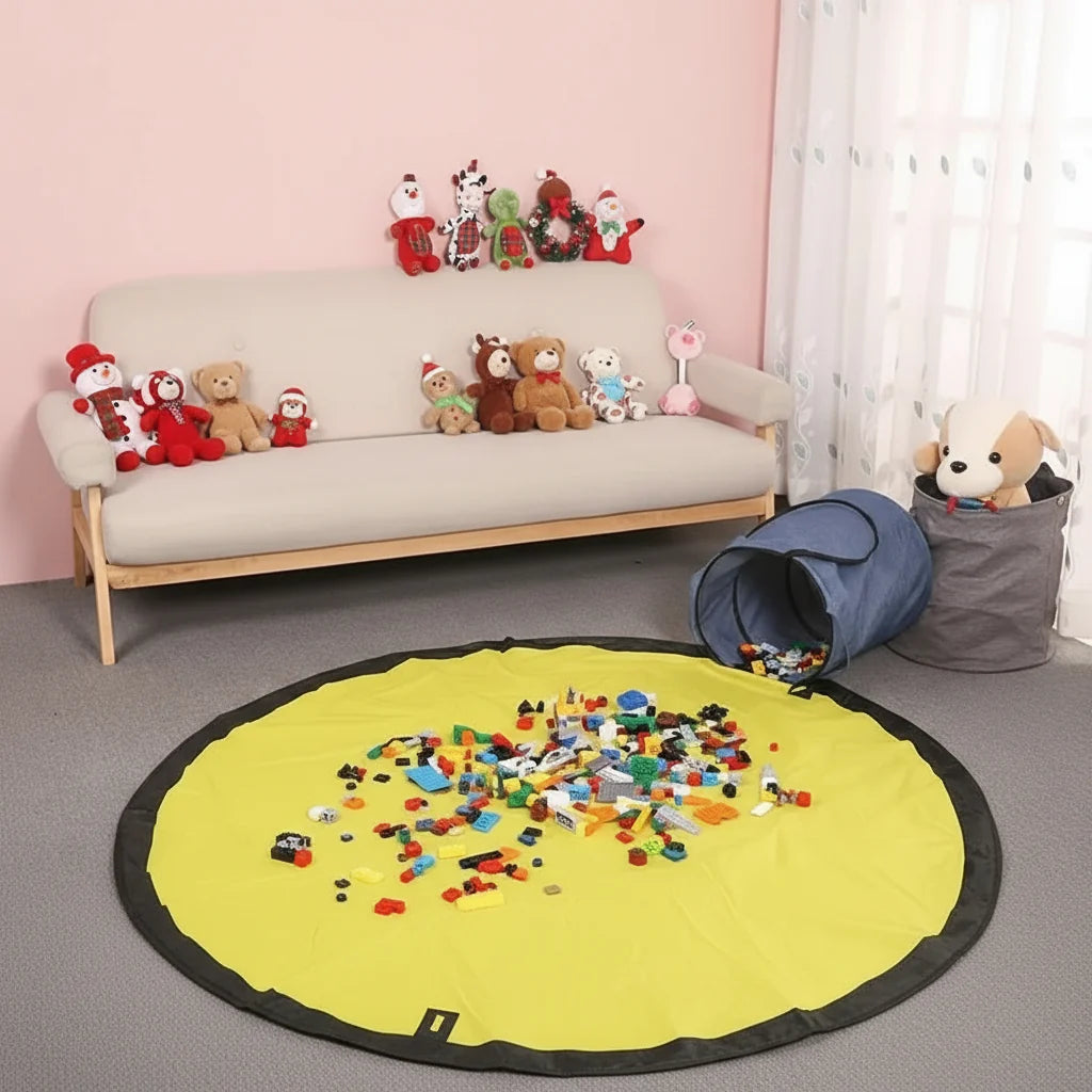 Toy Storage Box with Removable Play Mat, 2 in 1 Toy Box with Large Play Mat – image 5