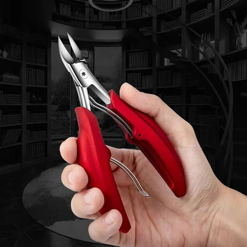 Toenail Scissors for Thick and Ingrown Toenails, Stainless Steel Nail Scissors with Ergonomic Handle
