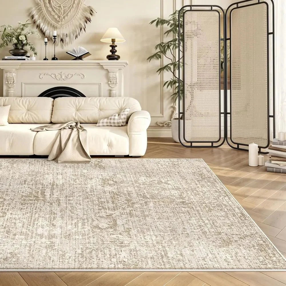Large Rug for Living Room, Washable Rug with Non Slip Backing