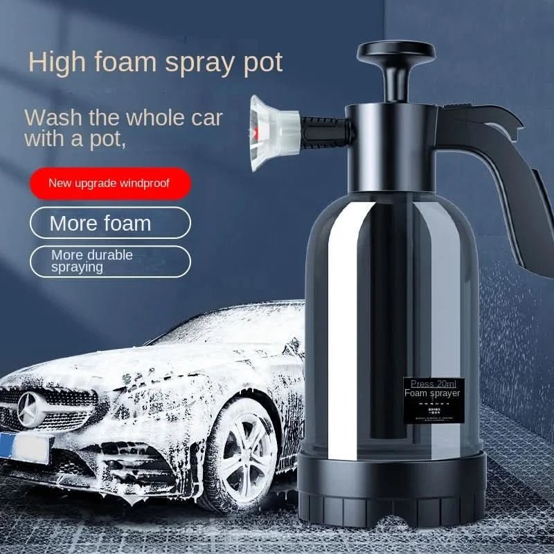 Garden Sprayer 2 Litre, Foam Sprayer with Hand Pump, Pump Sprayer for Car Wash and Windows, Pressure Spray Bottle_02