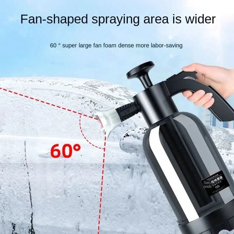 Garden Sprayer 2 Litre, Foam Sprayer with Hand Pump, Pump Sprayer for Car Wash and Windows, Pressure Spray Bottle_03