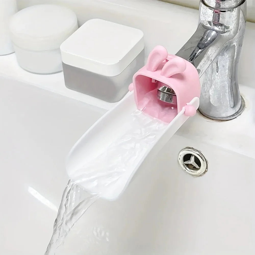 Tap Extension for Kids, Cartoon Tap Extender with Splash Guard for Hand Washing, Child Bathroom Accessories