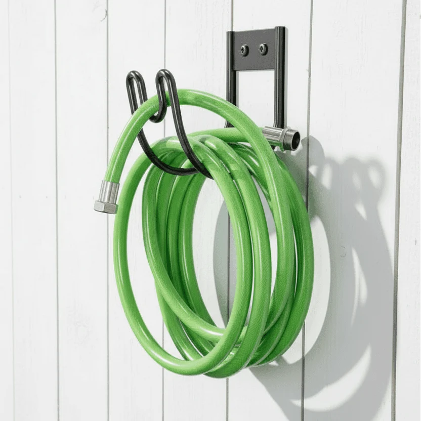 Hose Pipe Holder Wall Mounted, Metal Garden Hose Holder for Outdoor Storage, Hosepipe Hanger for Garden Storage_03