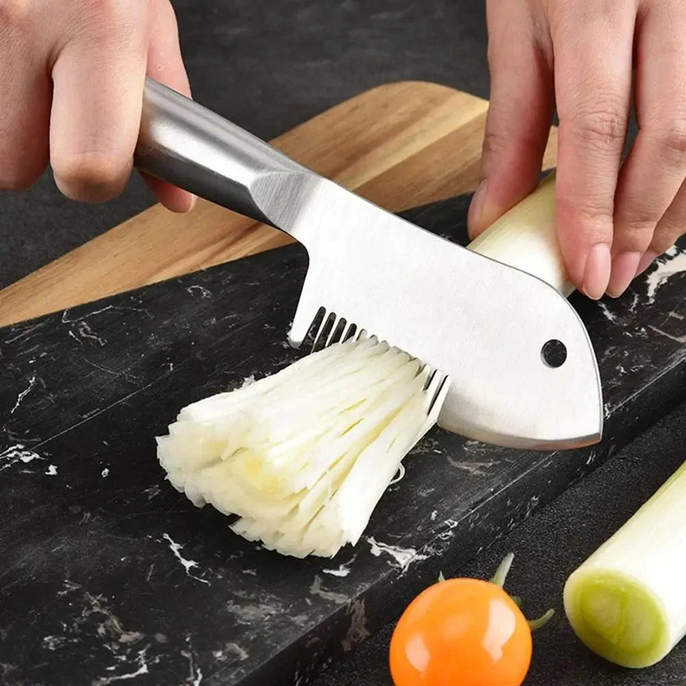 Vegetable Chopper, Stainless Steel Onion Chopper with Handle, Manual Food Chopper, Kitchen Utensils for Carrots_03