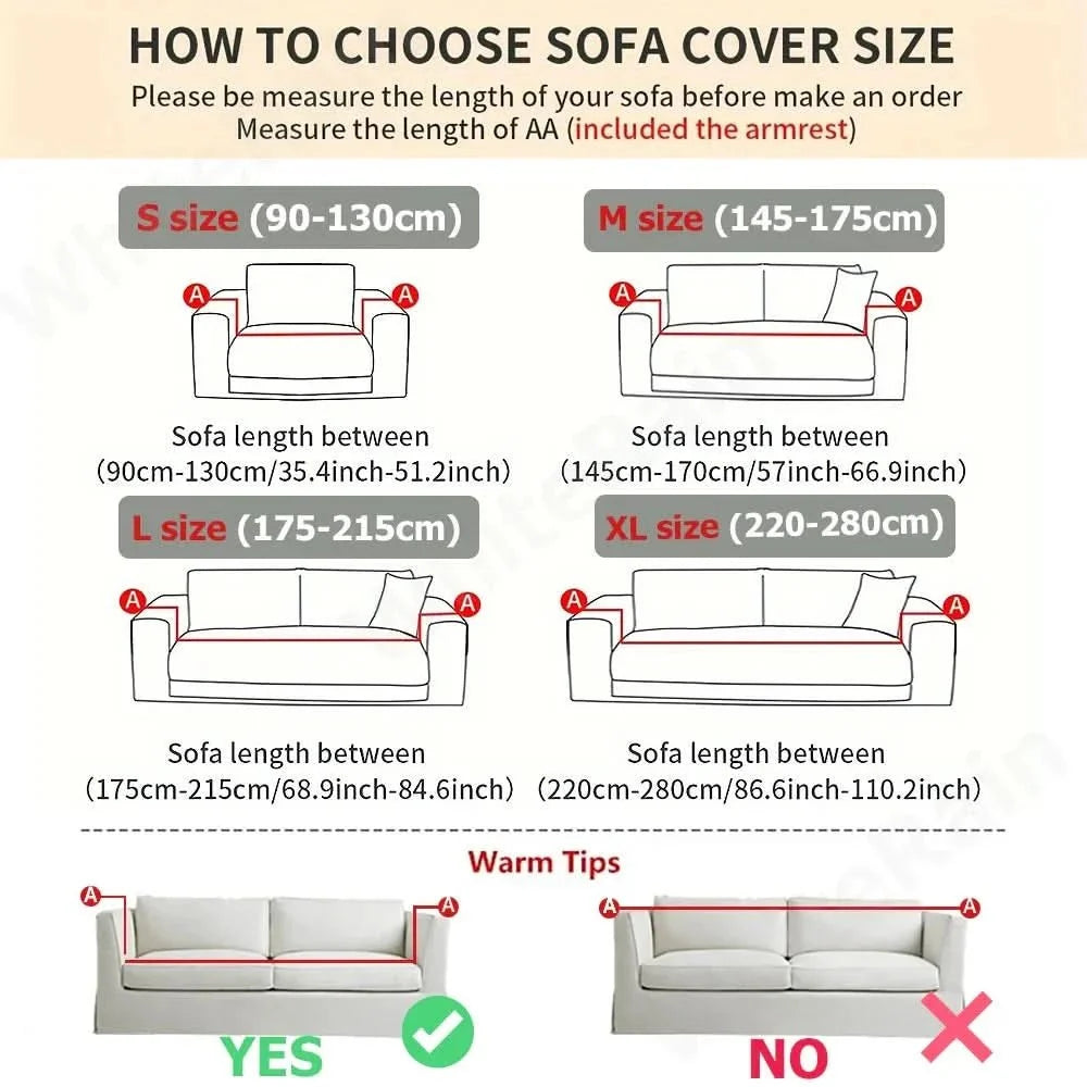 Sofa Covers, Non Slip Sofa Slipcover S to XL in Soft Jacquard, Machine Washable Dog Couch Cover for Pet Hair_09