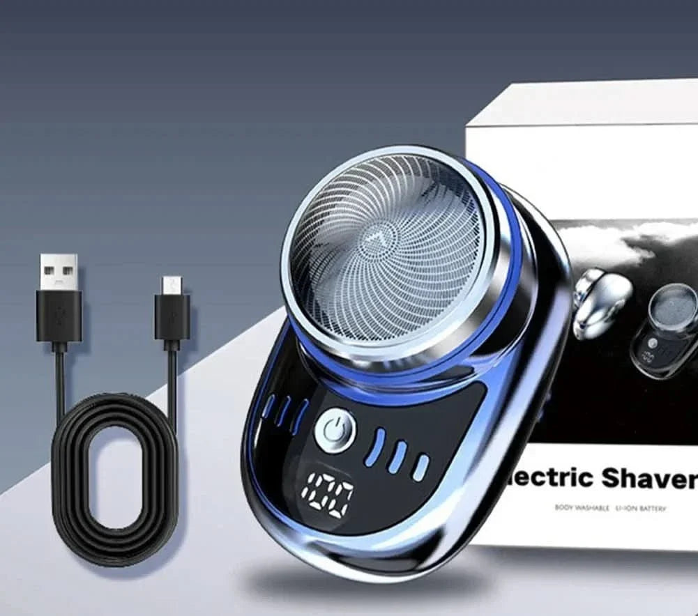 Mini Electric Shaver with USB Charging, Cordless Electric Razor with Digital Display