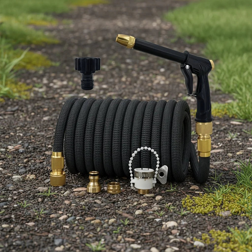 Expandable Hose Pipe with Spray Gun, 15 m Expanding Garden Hose for Car Washing, Flexible Hosepipe with Storage Bag_07