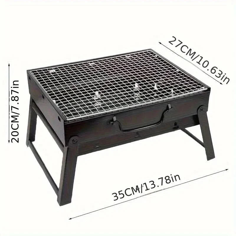 Portable BBQ for Camping and Beach, Foldable Stainless Steel BBQ – image 7