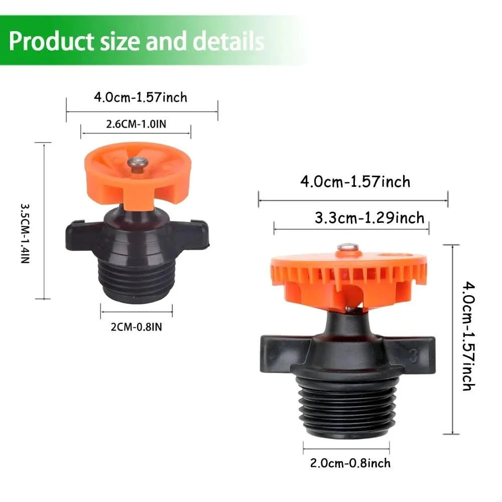 Sprinkler Heads 360 Degree Rotating, 10 Pack Garden Sprinklers – image 8