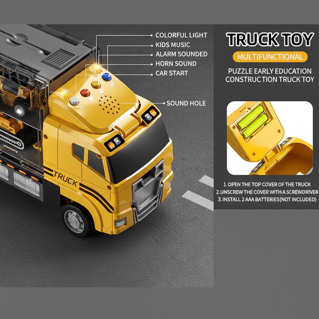 Construction Toy Builder Set with Sound Effects – image 7