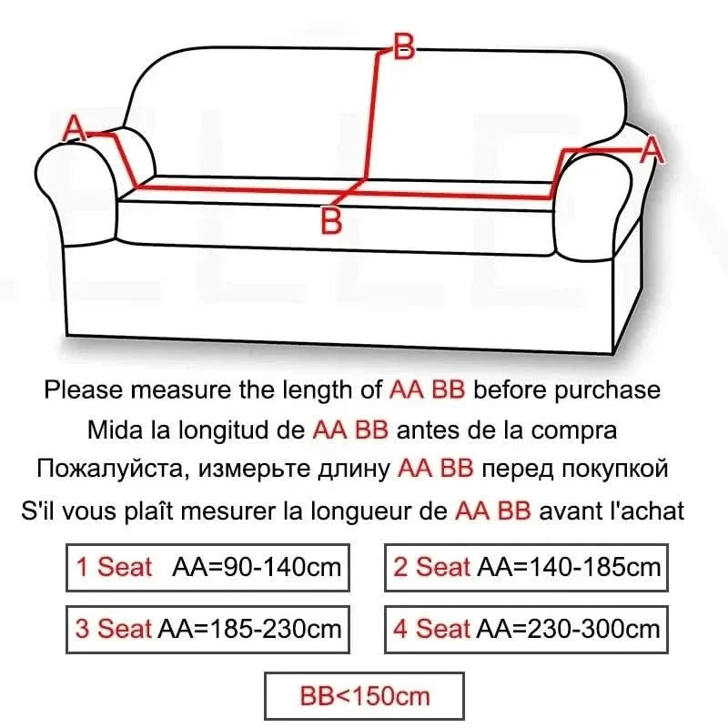 Sofa Covers 1 to 3 Seater, Machine Washable 3 Seater Sofa Cover – image 25