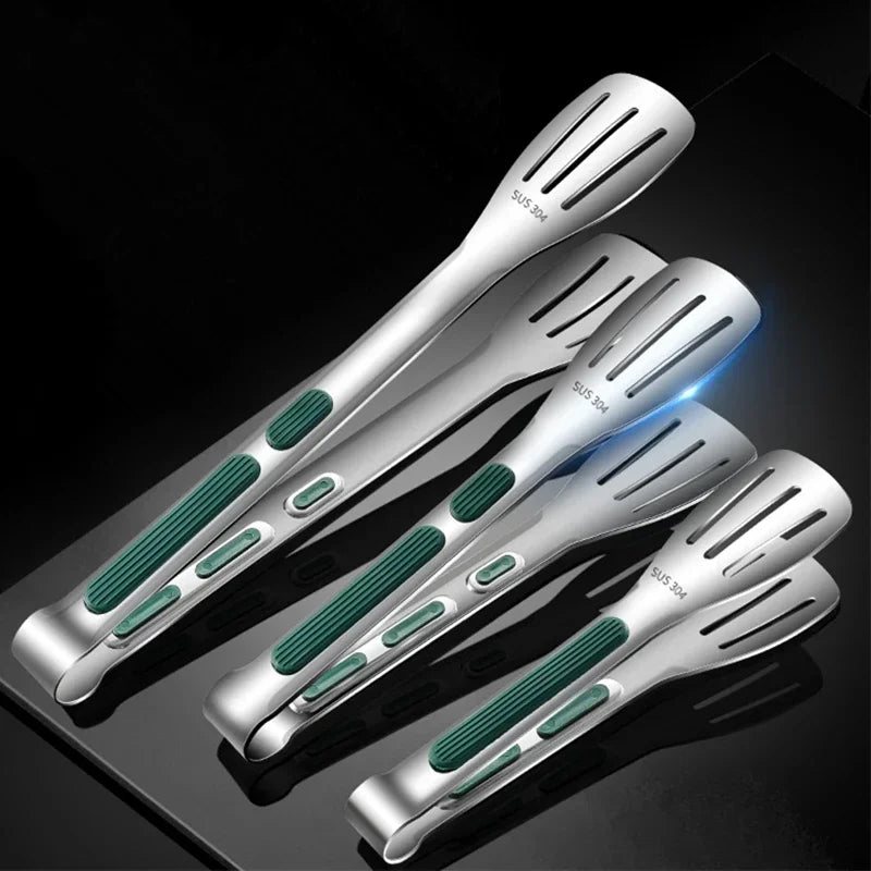 Metal Tongs for Buffet and Salad Serving, Stainless Steel Serving Tongs