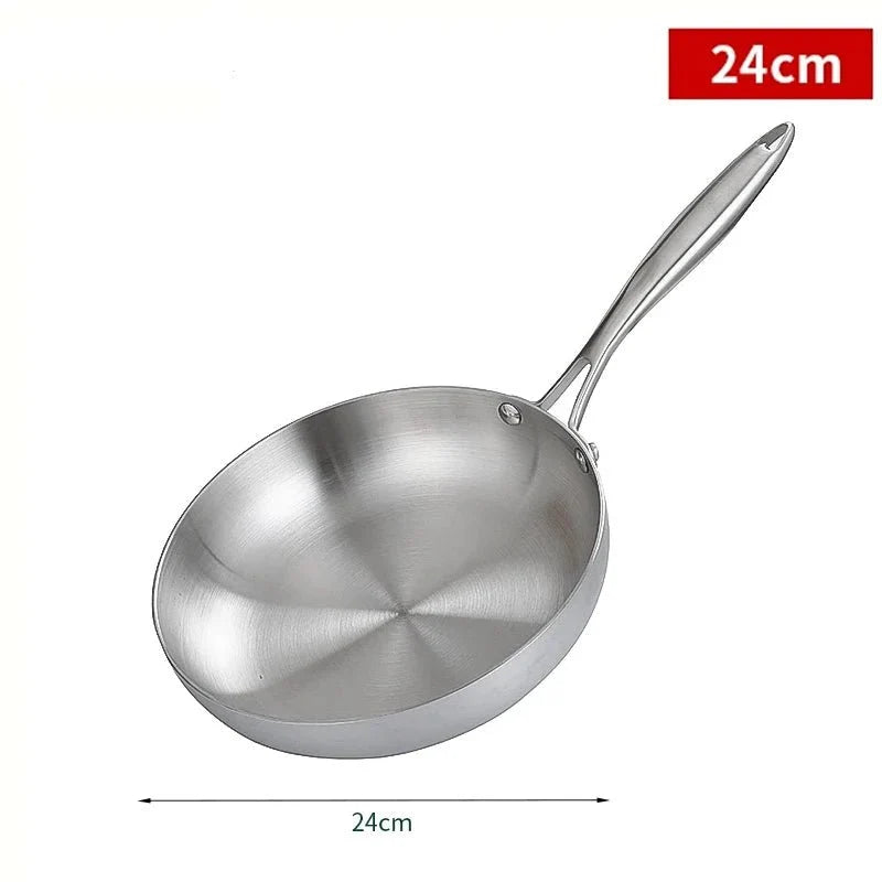 Stainless Steel Frying Pan, Uncoated Steak Pan – image 9