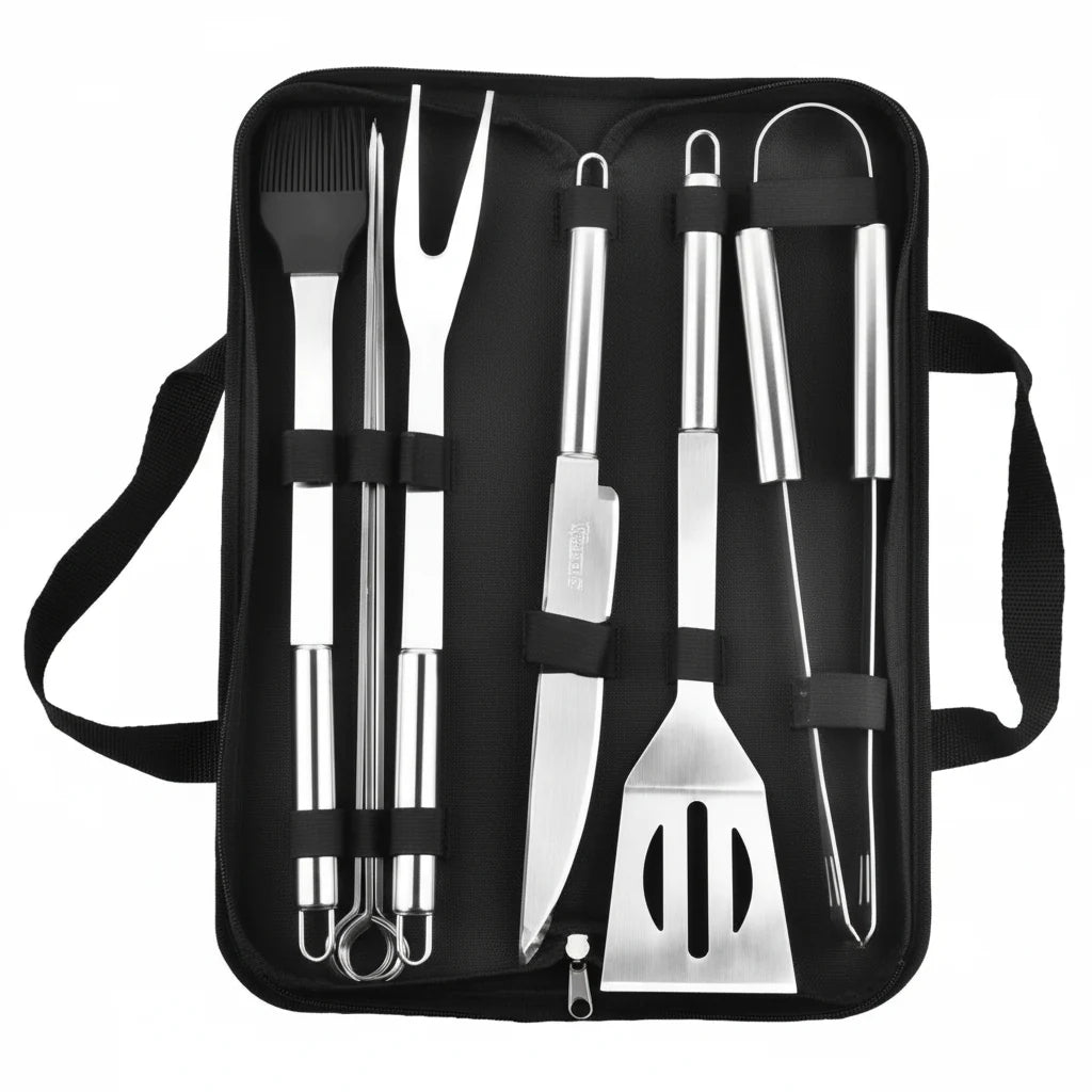 Stainless Steel BBQ Tools, Barbecue Tool Set with Carry Bag, BBQ Accessories, BBQ Utensils Set 3 to 20 Piece_12